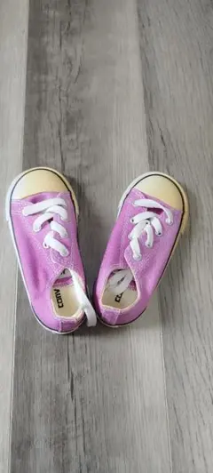 紫のALL STAR スニーカー　 約14cm??