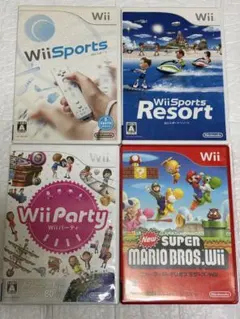 ② ⭐️24時間以内発送⭐️ Wiiソフトまとめ売り　4本セット　スポーツ　パーティ