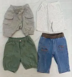 値下げ！美品！petit main⭐︎スラップスリップ他ハーフパンツ 4点セット
