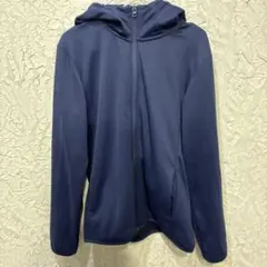 V1138 UNIQLO DRY-EX フルジップパーカー ネイビー Mのサムネイル