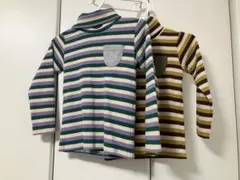 Samansa Mos2 ストライプ タートルネック 95 2枚セット