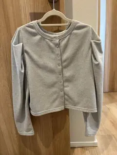 【神戸レタス】［ プチレタス ］ 前後2way肩ギャザースウェットカーディガン