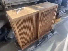 竹吊戸棚 1000×800×320 収納棚 竹吊戸棚 1000×800×320 収納棚 - メルカリ