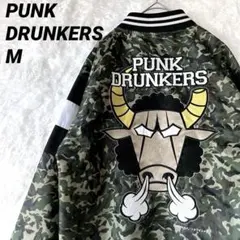 PUNK DRUNKERS スタジャン ブラック レッド - メルカリ
