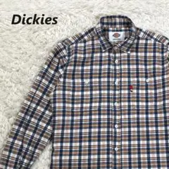 ディッキーズ Dickies　ネルシャツ　チェック　バック刺繍　長袖　M　メンズ