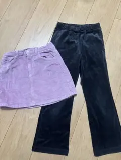 コーデュロイパンツ　スカート セットサイズ120