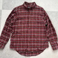 OLDUNIQLO チェック柄ネルシャツ ユニクロL青タグ90S