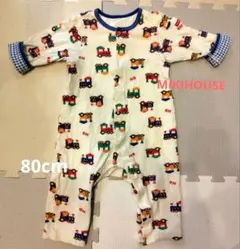 MIKIHOUSE HOT BISCUIT 総柄ロンパース 80cm