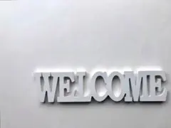 新品　WELCOME シャビーシックなウェルカムボード　デコパージュにものサムネイル