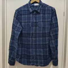 OLD NAVY ネルシャツ チェック ブルー M