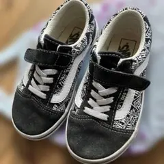 Vans ブラック ホワイト スニーカー ベルクロ