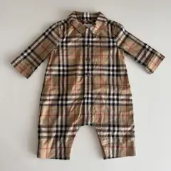 BURBERRY チェック柄ロンパース 3M 62cm