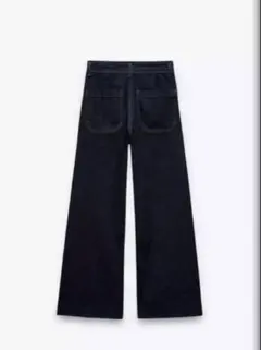 ZARA WIDE LEG ハイライズデニムパンツ 36
