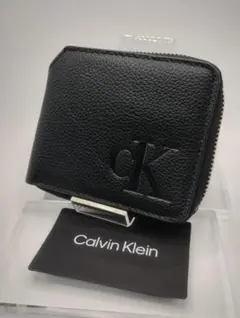 【美品】Calvin Klein カルバンクライン チャック 財布 レザー