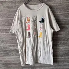 ホワイトステッチ 半袖Ｔシャツ クルーネック US古着ウエスタン ベージュ 綿