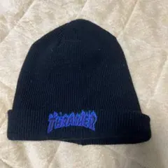 THRASHER 黒 ニットビーニー