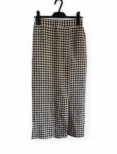 【新品】chocol raffine robe ギンガムチェックロングスカートのサムネイル