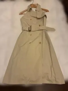 Christian Dior ノースリーブ トレンチコートワンピース - メルカリ