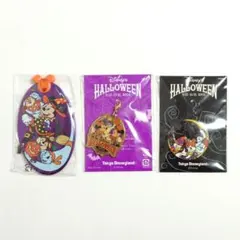 【匿名配送】ディズニー ハロウィン 来場者限定 チャーム 3個セット