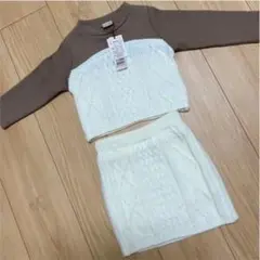 プティマイン　ニット　セットアップ