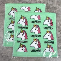 新品 ユニコーン ハンドタオル ミニタオル 可愛い キッズ 子供 2枚セットのサムネイル