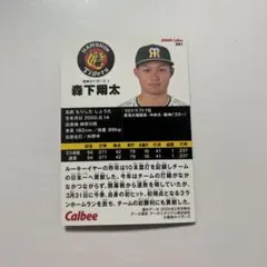 森下翔太 阪神タイガース プロ野球チップスカード 2024 第2弾