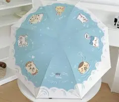 ちいかわ　折りたたみ傘　水色　二層のサムネイル