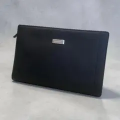 美品✨️BURBERRY　セカンドバッグ　サフィアーノレザー　ブラック　クラッチ