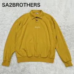 SA2BROTHERS MAZE ポロシャツ スウェット イエロー 韓国製