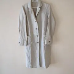 無印良品リネン ボタン付きコート Sサイズ
