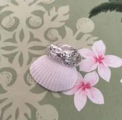 ハワイアンジュエリー　3連リング　指輪　シルバー　US7 日本サイズ13号14号