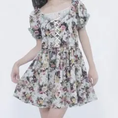 axes femme 転写風レースUPワンピース　M Cottagecoreのサムネイル