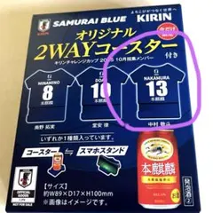 [中村敬斗 ]SAMURAI BLUE キリン オリジナル2WAYコースター