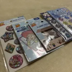 セリア トイストーリー ウォーターシール おはじきシール 5枚セット