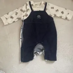クマ柄ロンパース・カバーオール60〜70