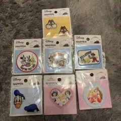 セリア　ディズニー　シール　ワッペン　ミッキー　フレンズ　7セット