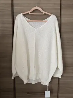 【新品タグ付き】Stola. 前後2way和紙ニットのサムネイル