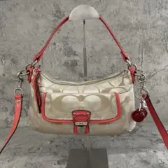 COACH Y2K Signature Pink Accessory Pouch
