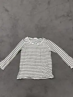 ボーダー柄 授乳服 マタニティ ロンT Mサイズ