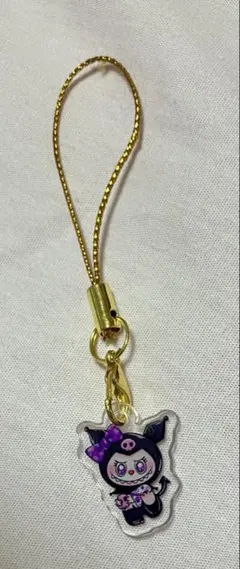 サンリオ アクリルキーホルダー 黒・紫