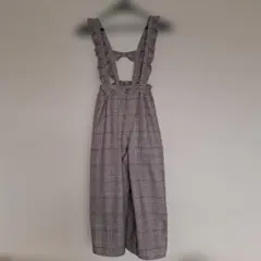 AnyFAM チェック柄サロペット130