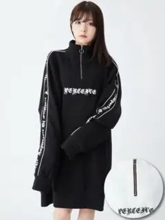 新品♡パイピングロゴビッグプルオーバー