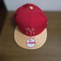 New Era 9FIFTY ヤンキース キャップ レッド ゴールド