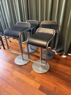 アダル・レム　lapalma LEM HI STOOL LEATHER