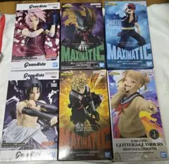 ヒロアカ、NARUTO プライズフィギュアセット