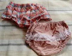 ２枚セット フリルパンツ　カバーパンツ