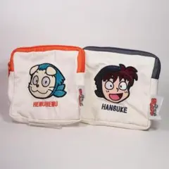 【２種セット】土井半助 ヘムヘム 忍たま乱太郎 スクエアポーチ