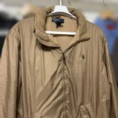 ポロバイラルフローレン／ナイロンジャケット・フリースジャケット・ベージュ・XL