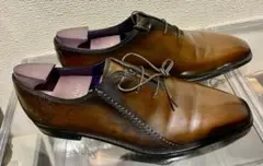 試着のみ新品 ベルルッティ スカーズ8.5 27.0 カリグラフィー ブラウンのサムネイル