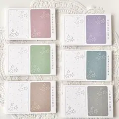 ♡ggaggong様スターライトメモ パステル 6色18枚お裾分け素材♡